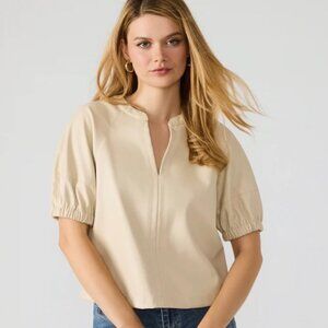 Steve Madden Roxanne Faux Leather Bone Size M